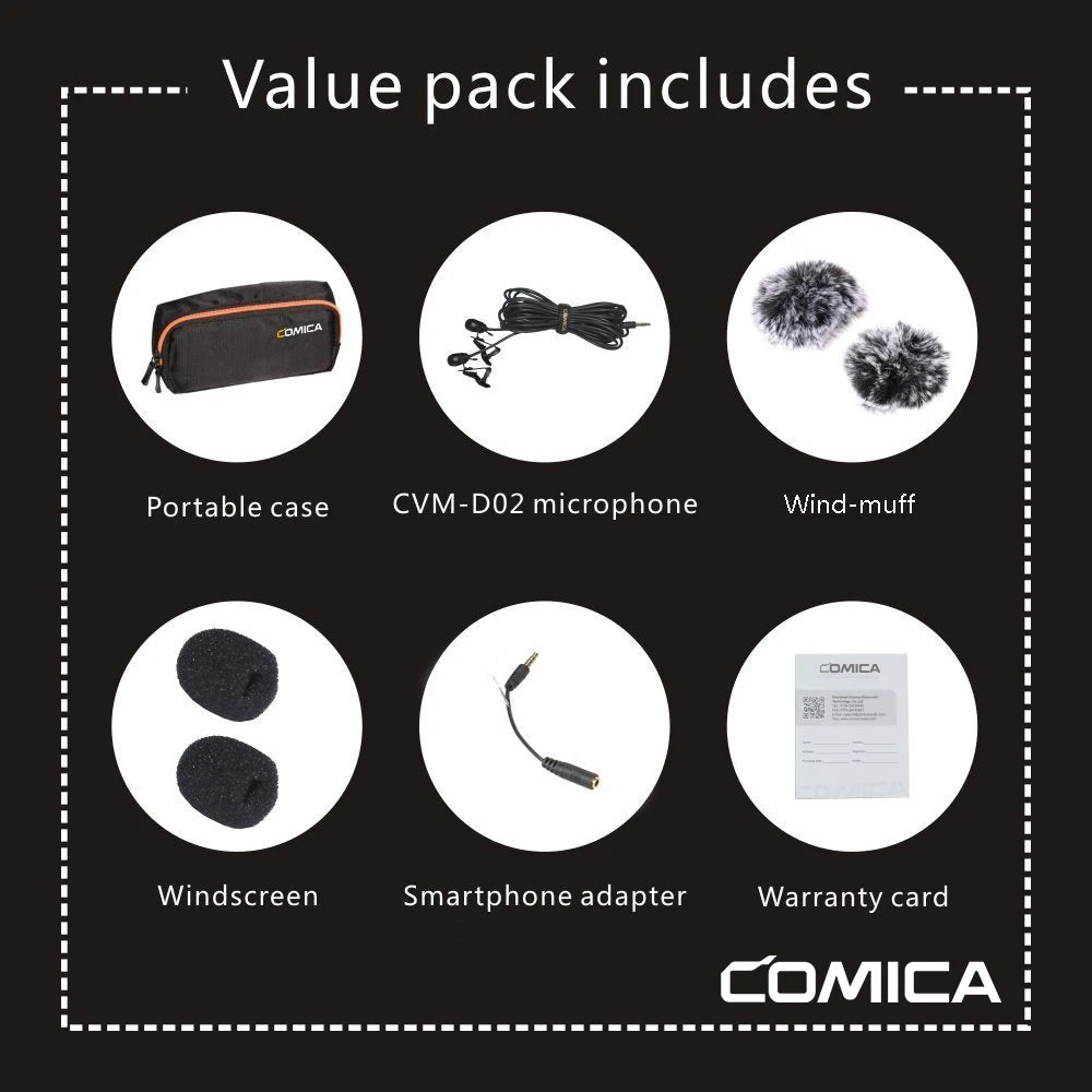 CVM D02 Lavalier Condenser Microphone