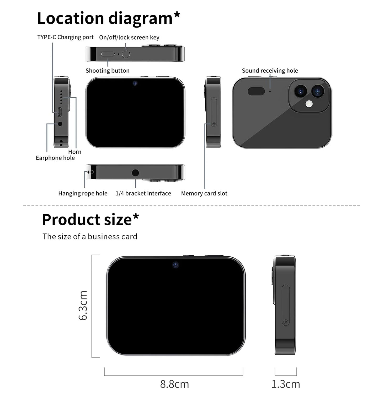4K CCD Digital Camera 64MP
