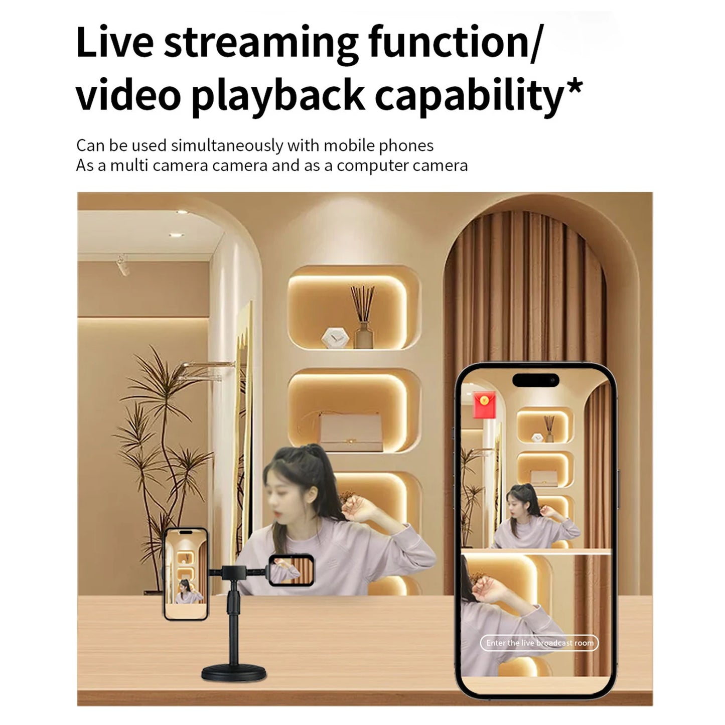 4K CCD Digital Camera 64MP
