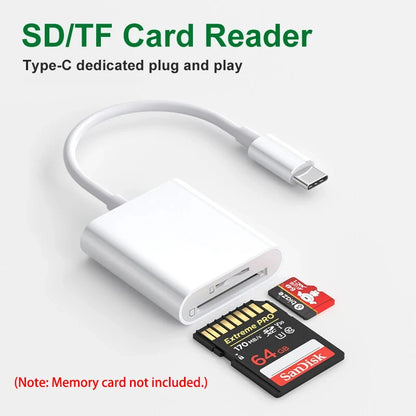 Type C To SD TF Memory Card Adapter
