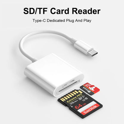 Type C To SD TF Memory Card Adapter