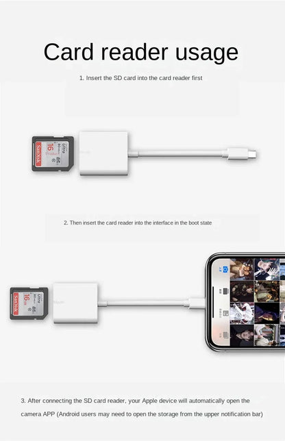 Type C To SD TF Memory Card Adapter