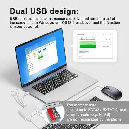 5-in-1 Memory Card Reader