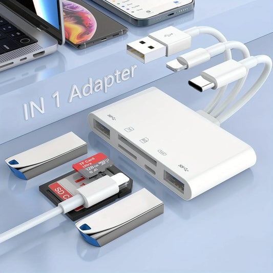 5-in-1 Memory Card Reader