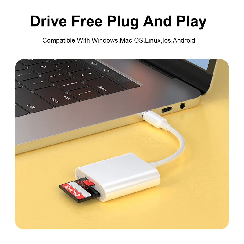 Type C To SD TF Memory Card Adapter